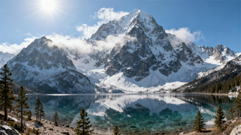 Mountain landscape generated with Seedream 4.0